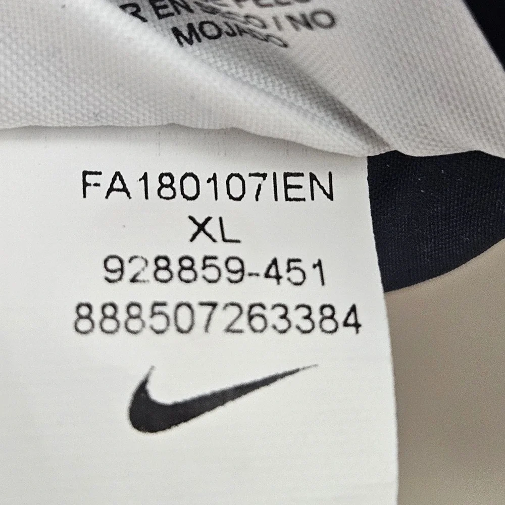 Nike Puffer Vest‎ Mens XL Blue Navy Windrunner Down Filled 928859-451 Chevron